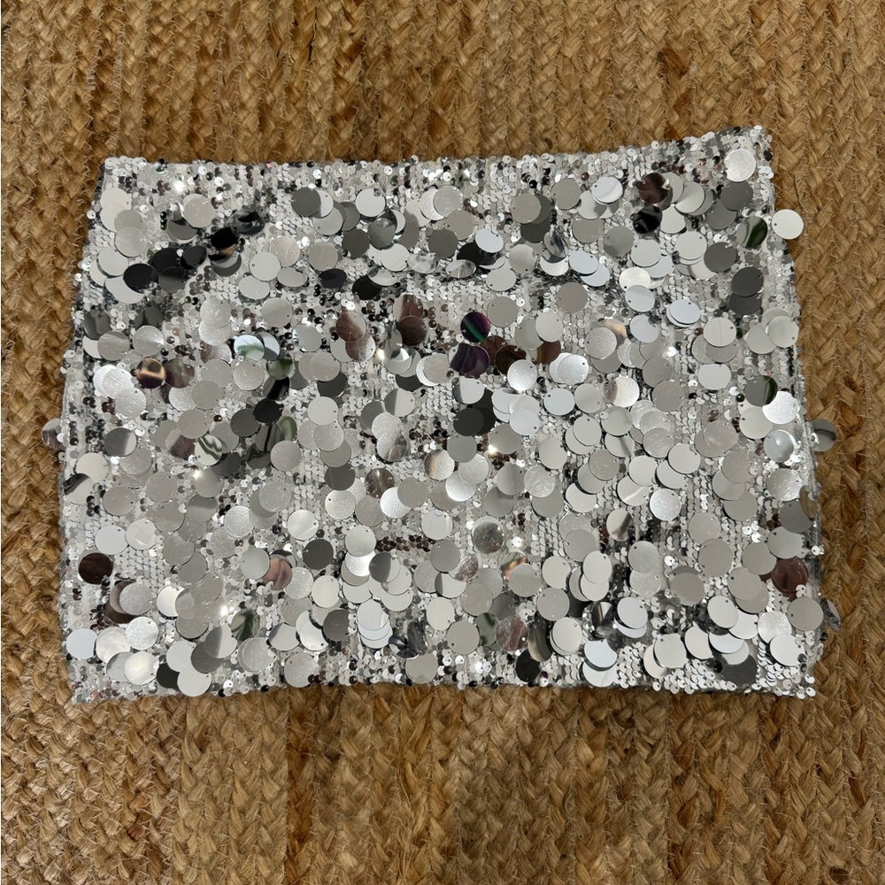 Silver Sequin Mini - image 1